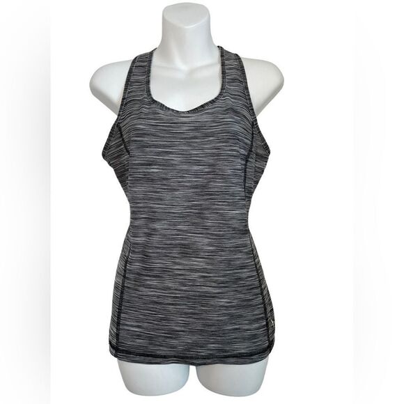 Danskin Now Fitted Dri More Racerback Atheleisure Tank Top Marbleized Small - Picture 1 of 10
